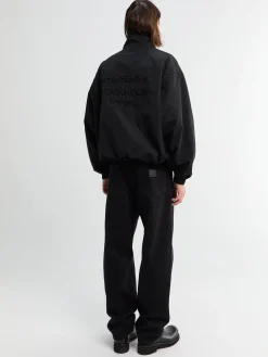 Aaron Pants i Sort stone washed