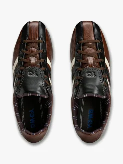 Adidas x WALES BONNER x Y3 The Field Lizzard Sneakers i Creme Hvid, Mørkebrun og Core Sort