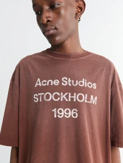 Afslappet Fit T-Shirt i Chokoladebrun