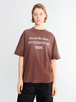 Afslappet Fit T-Shirt i Chokoladebrun