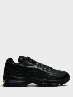 Air Max 95 Big Bubble Leather QS Sneakers i Triple Black