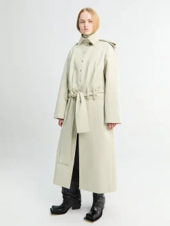 Amy Trench Coat i Lysebeige