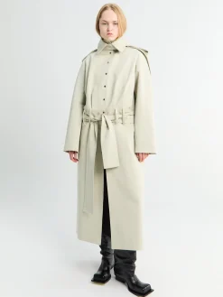 Amy Trench Coat i Lysebeige