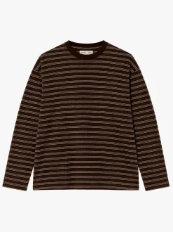 Another T-Shirt 3.0 Jpn i Brun/Ecru Stribe