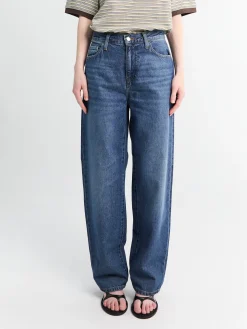 Arin Pant i Blå Dark Used Wash