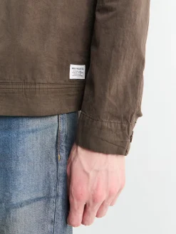 Arresskov Compact Cotton Overshirt i Delicioso Brun