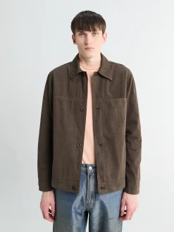 Arresskov Compact Cotton Overshirt i Delicioso Brun
