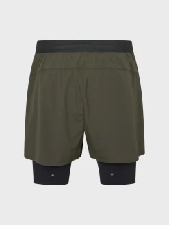Balance 2-i-1 Shorts i Dark Olive