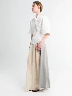 Beach Skirt i Willow Grey Softflow Tencel