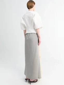 Beach Skirt i Willow Grey Softflow Tencel