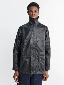 Bedale Wax Jacket i Navy
