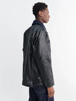 Bedale Wax Jacket i Navy