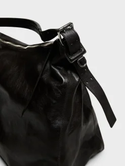 Belted Hobo Bag i Dark Chocolate
