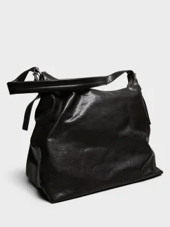 Belted Hobo Bag i Dark Chocolate