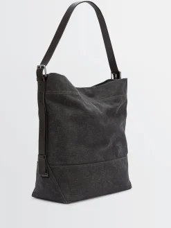 Belted Tote Bag i Ash Black
