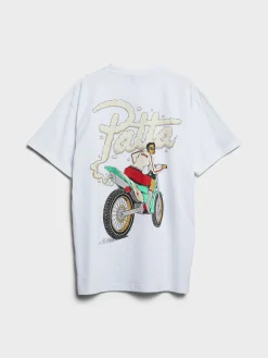 Biker T-Shirt i Hvid