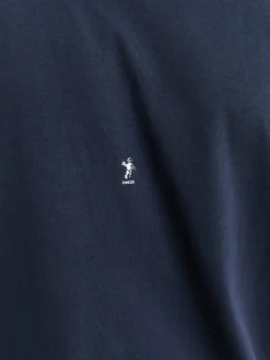 Blank T-shirt i Navy
