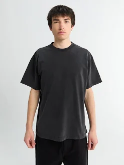 Blank T-shirt i Vasket Sort