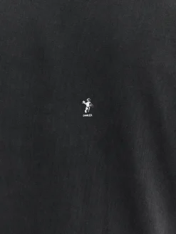 Blank T-shirt i Vasket Sort