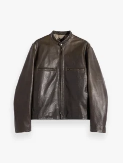 Boxy Biker Jacket i Bronze