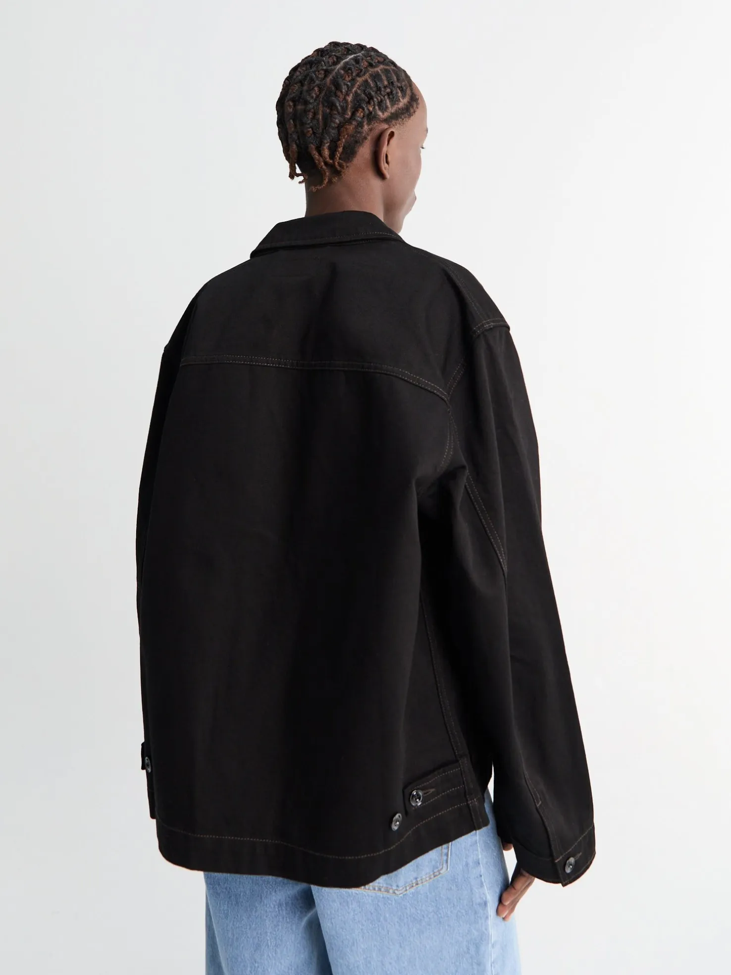 Boxy Jacket i Sort