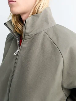 Brice Full Zip Cotton Oxford Jakke i Weimaraner Grey