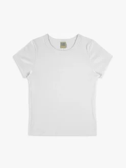 Car Baby Tee i hvid
