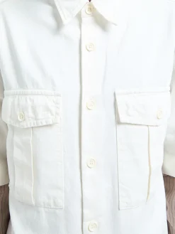 Cassen Denim Skjorte i Off-White