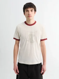 Celebrazione Ringer T-Shirt i Broken White
