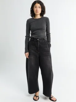 Chalco Bukser i Washed Black