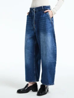 Chalco Bukser i Worn Wash Indigo