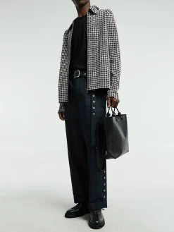 Checked Shirt in Dark Grey