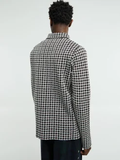 Checked Shirt in Dark Grey