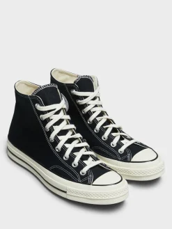 Chuck 70 High Top Canvas Sneakers i Sort