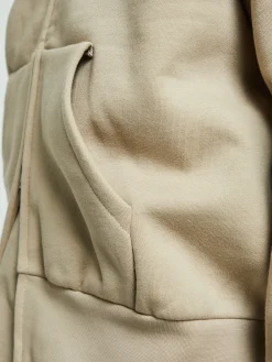 Classic Fit Fleece Zip-Up Hoodie i Timber