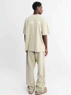 Classic Fit T-Shirt i Abbey Stone