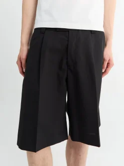 Classic Shorts i Sort Tropisk Uld