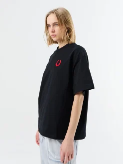 CNY T-SHIRT CN SS EMB i Sort