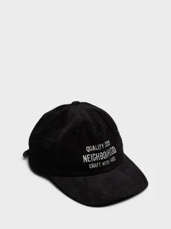 Corduroy Dad Cap i Sort