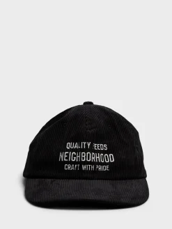 Corduroy Dad Cap i Sort