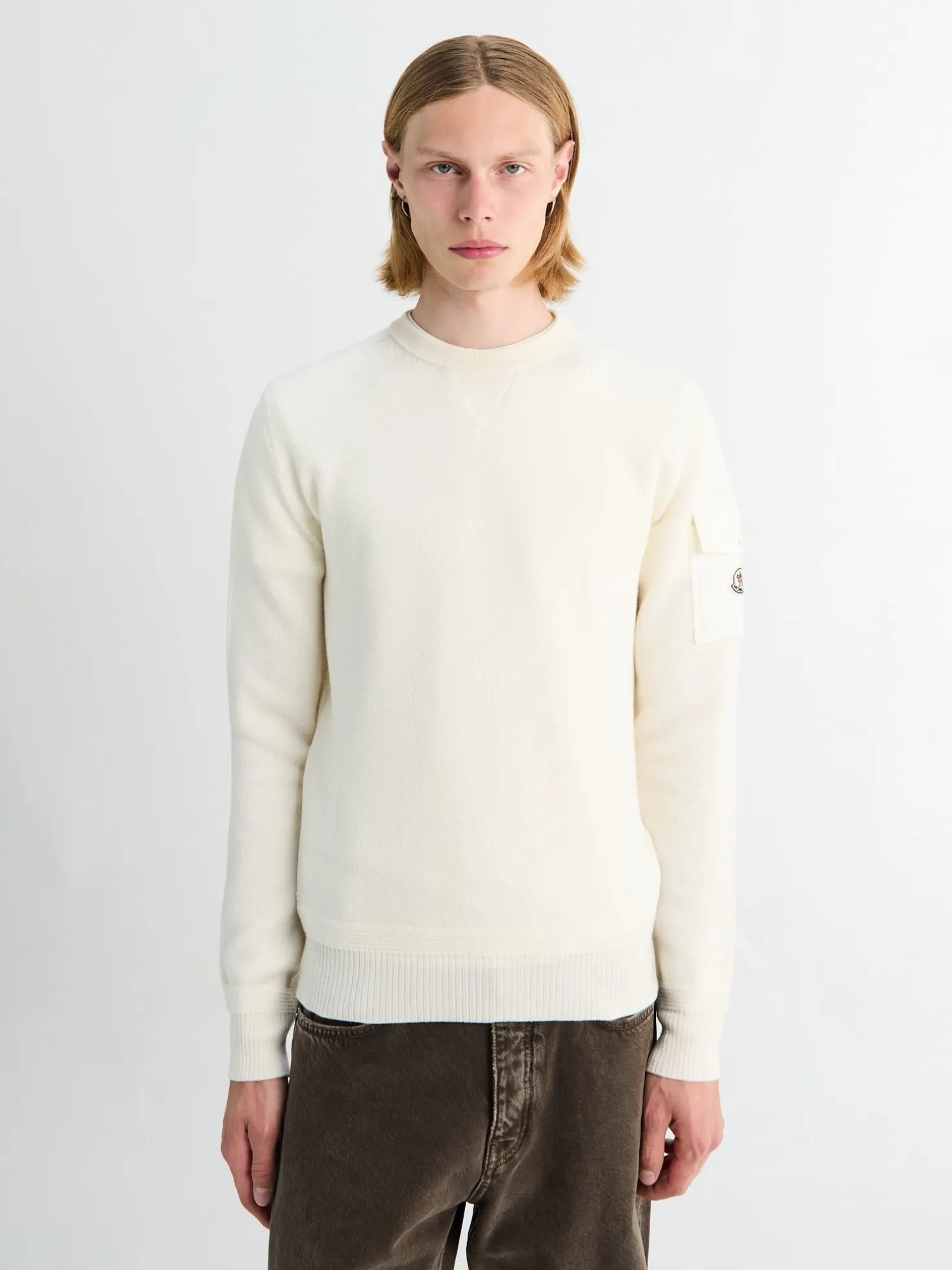 Crew Neck i Natural