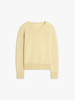 Crewneck Sweater i Smørgul
