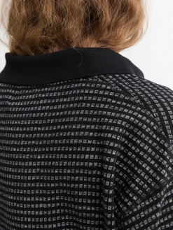 Cropped Polo i Black Check