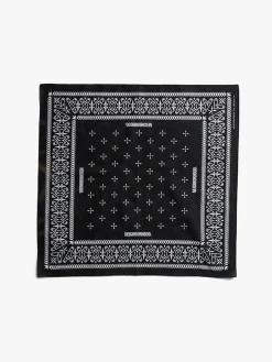 Cross Pattern Bandana i Sort