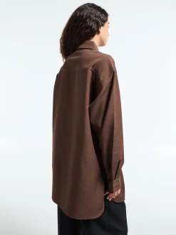 Culver Cargo Skjorte i Dark Brown