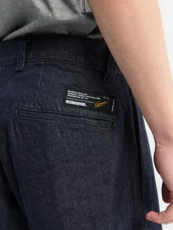 Denim Tuck Pants i Indigo