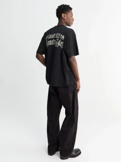 Everson Pant i Black og Palisander Garment Dyed