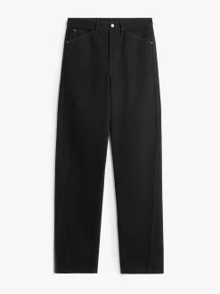 Five Pockets Twisted Bukser i Sort