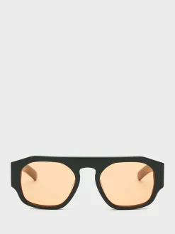 Flatlist x Sunflower Shade 02 Solbriller i Forest Green og Solid Orange Lens