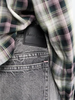 2006F Loose Fit Jeans i Vasket Sort